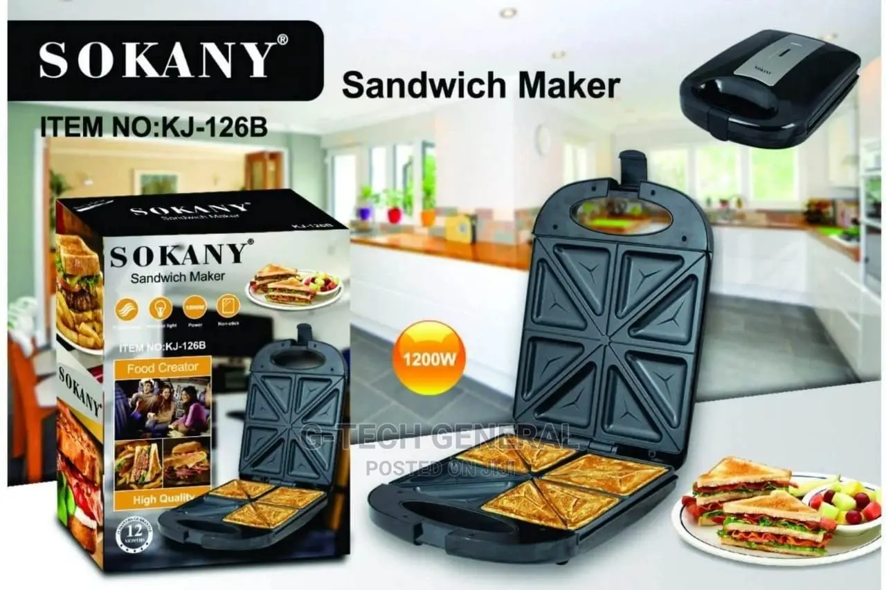 Sokany 4 Slice Bread Sandwich Maker Toaster.