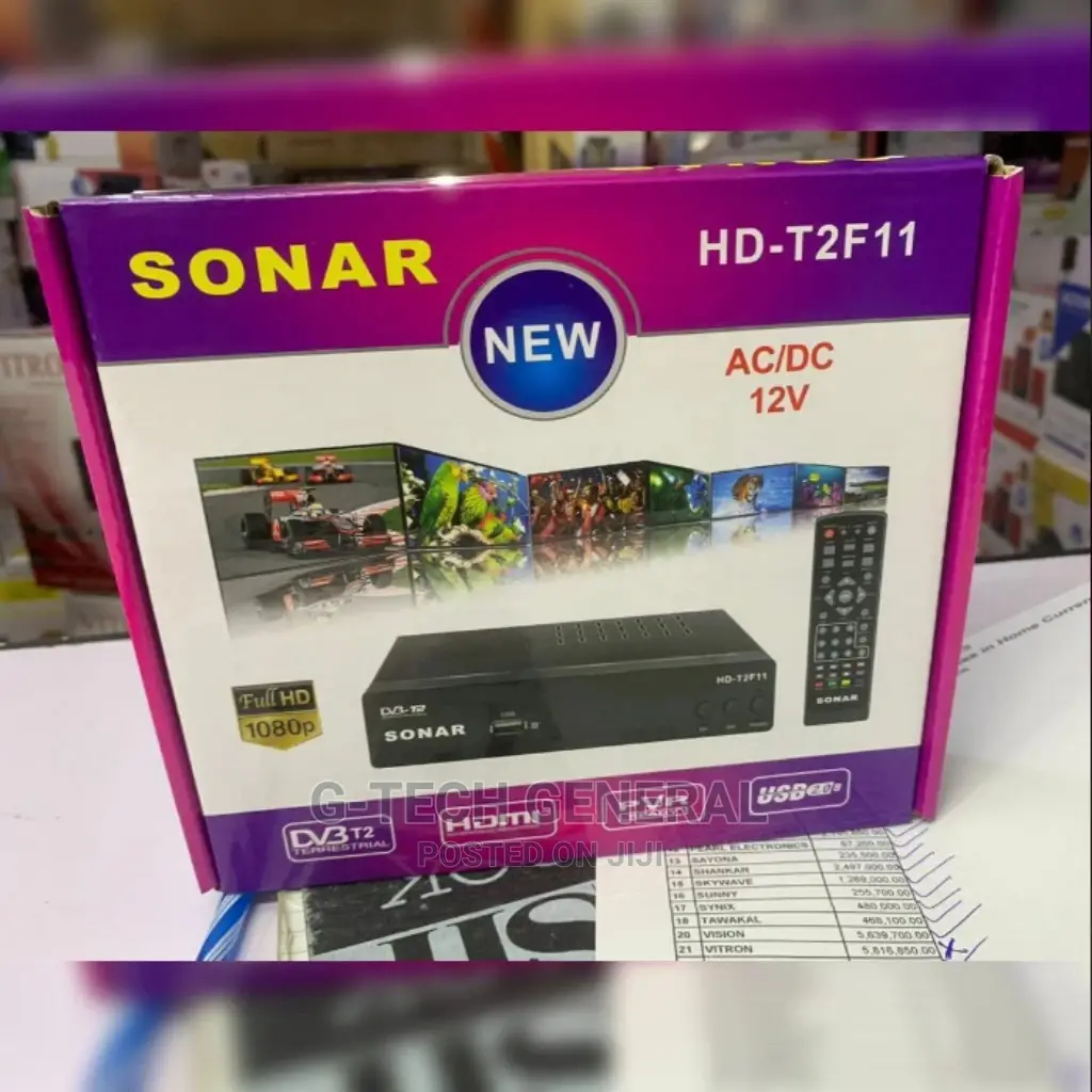 Sonar 1080P Full HD Free to Air Digital Set Box Decoder