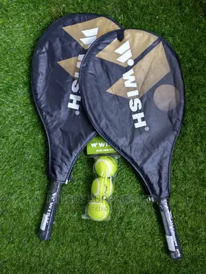 A Set Of 2 Elite Level Lawn Tennis Racket With Tennis Ball