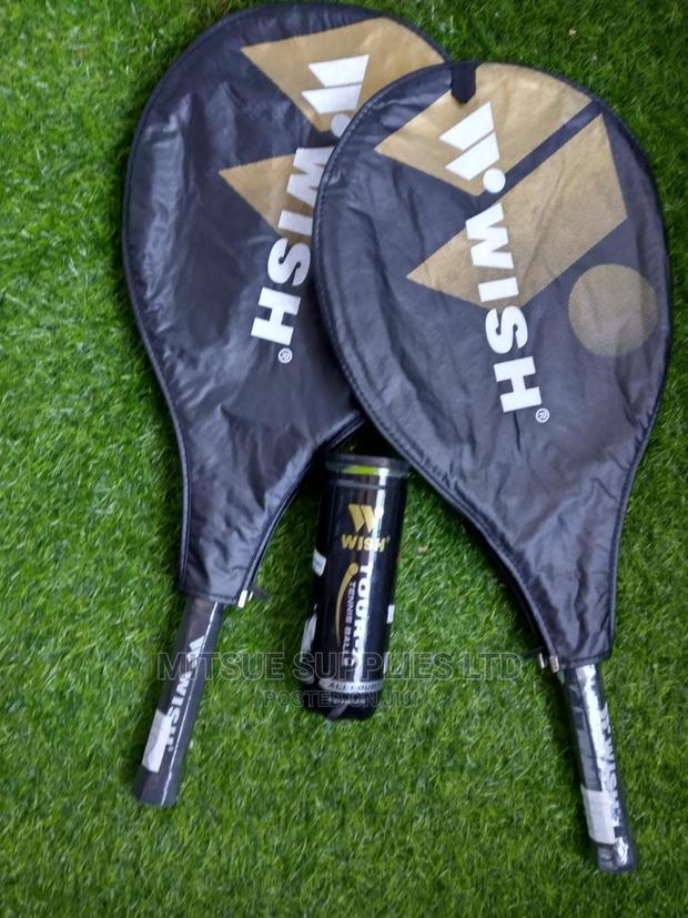 Pair Of Lawn Tennis Racket With Pro Balls