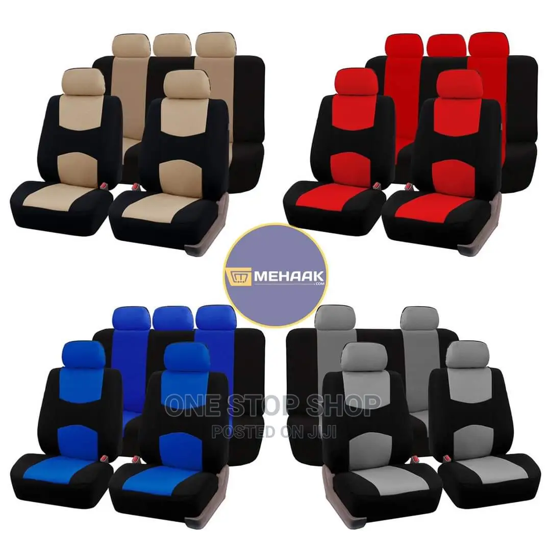 Black Plain,Red Black,Blue Black,Grey Black Seat Covers