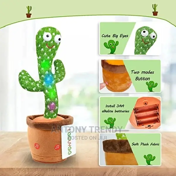 Singing Cactus Toy, Dancing Cactus Toys for Girls and Boys