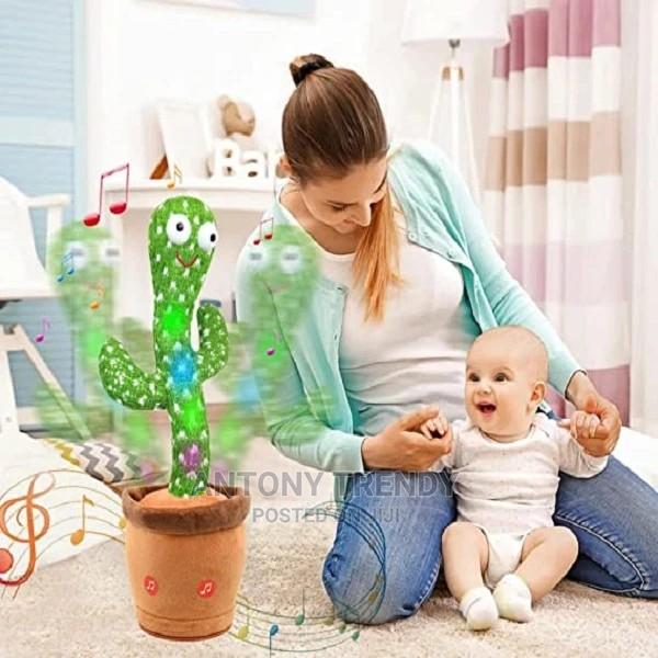 Talking Cactus Plush Toy With LED Light, Can Twist Body. - main view