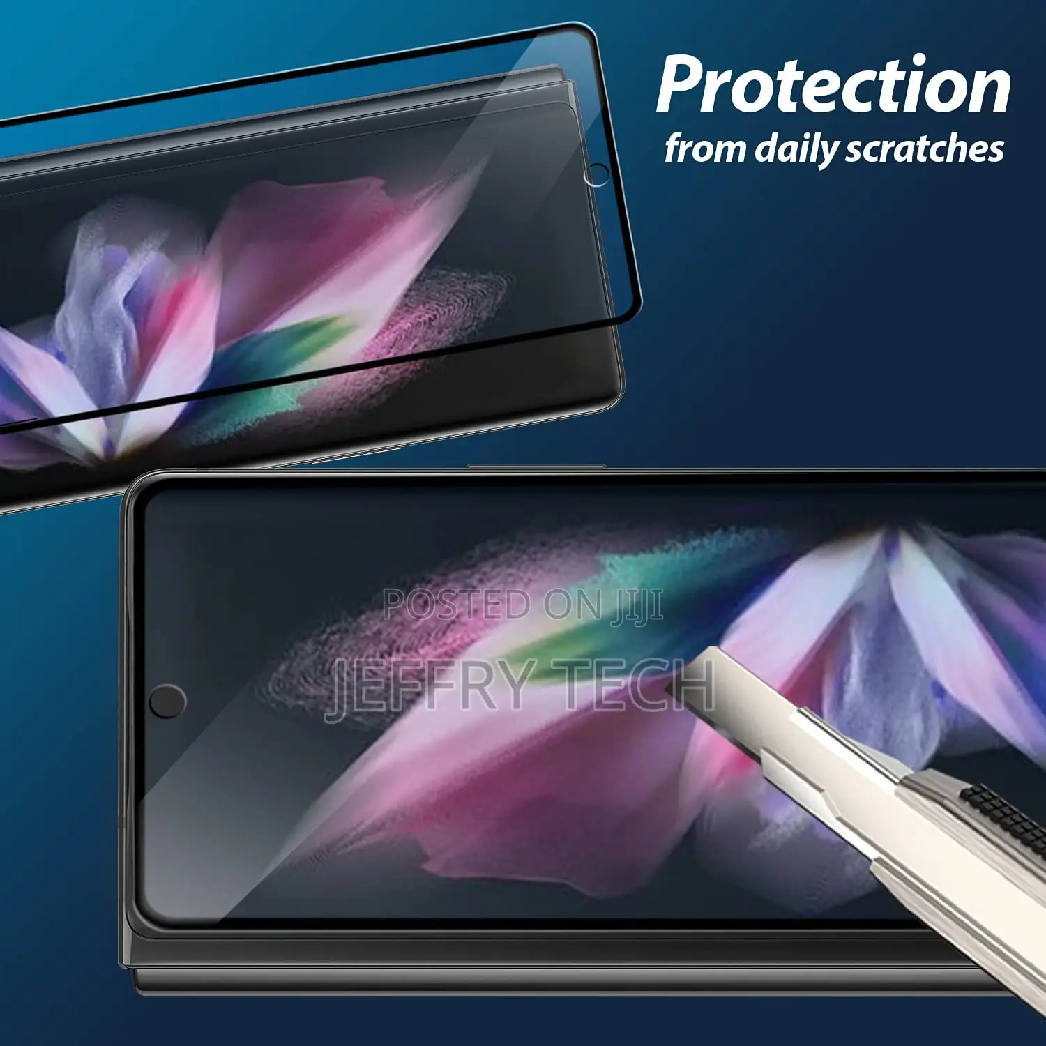 Galaxy Z Fold 3 Glass Screen Protector [Dome Glass EZ] Full