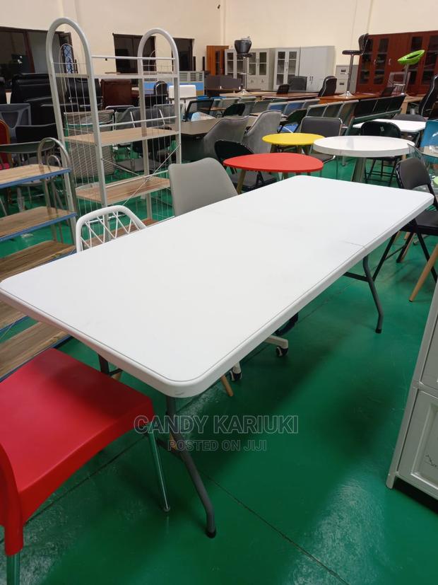 White Foldable Table (180cm Length by 70cm Width)