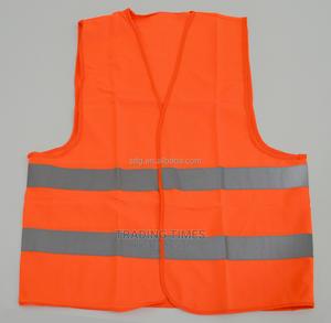 Orange Campaign Reflectors Construction Vest - main view