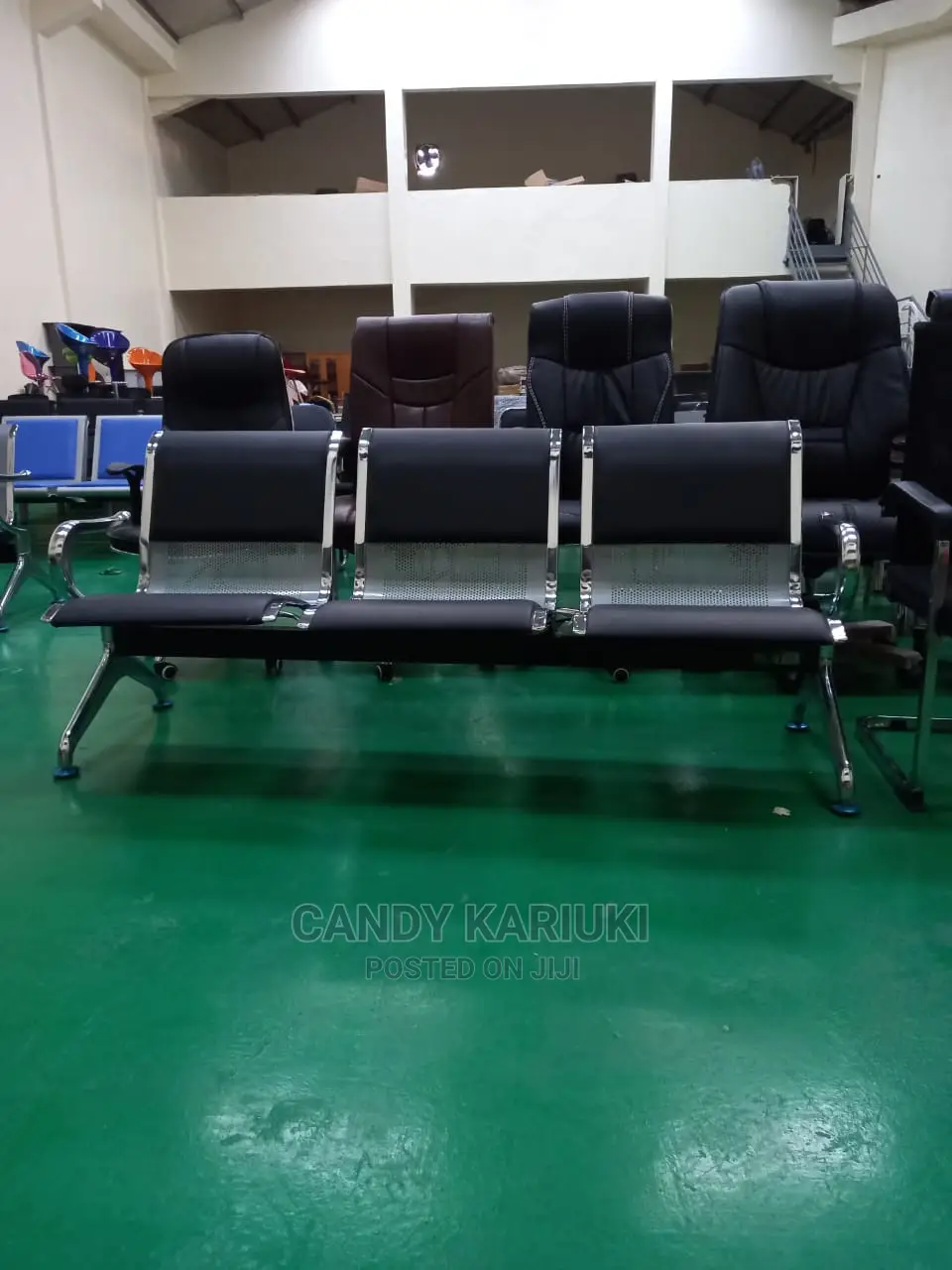 Airport Waiting Area Bench