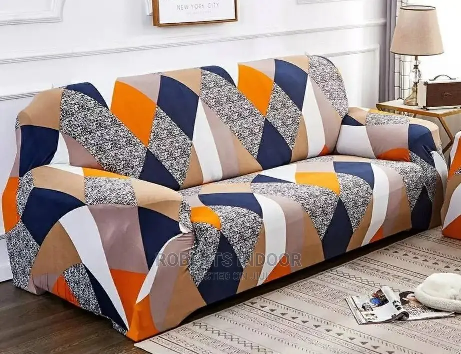 2 Sitter Printed Polyester Sofa Cover