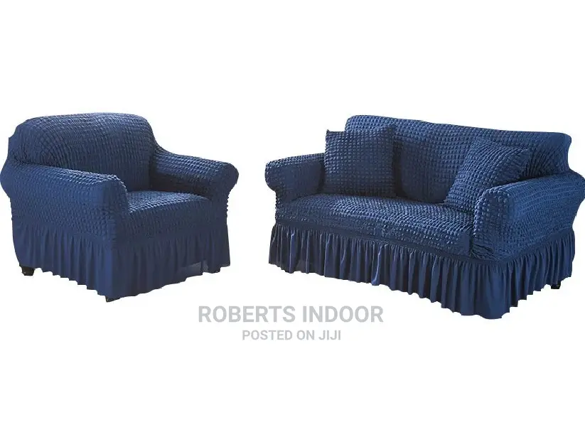 Navy Blue Turkish Elastic Sofa Cover