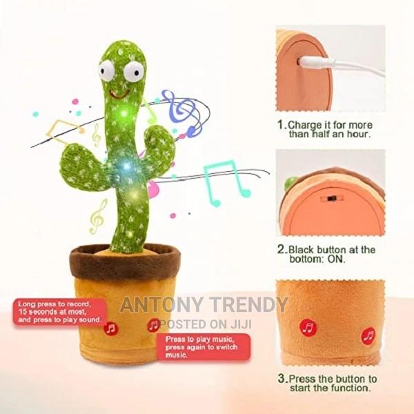 Dancing Cactus Plush Toy,Singing Cactus Toy Decoration .