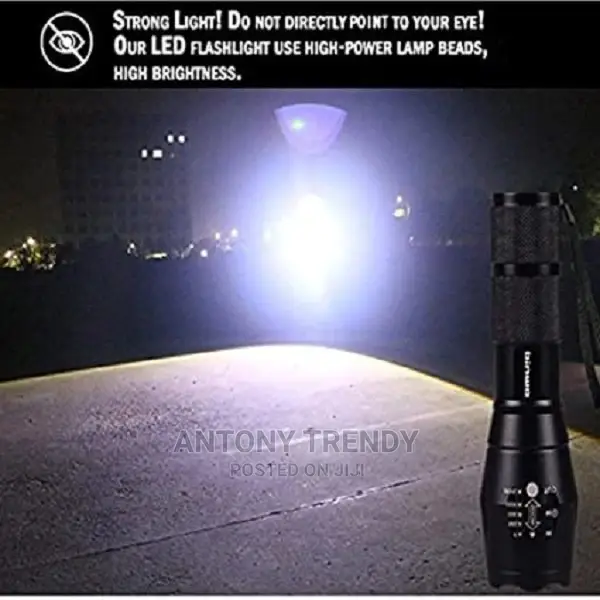 Portable XML T6 LED Flashlights Zoomable Torch Light .