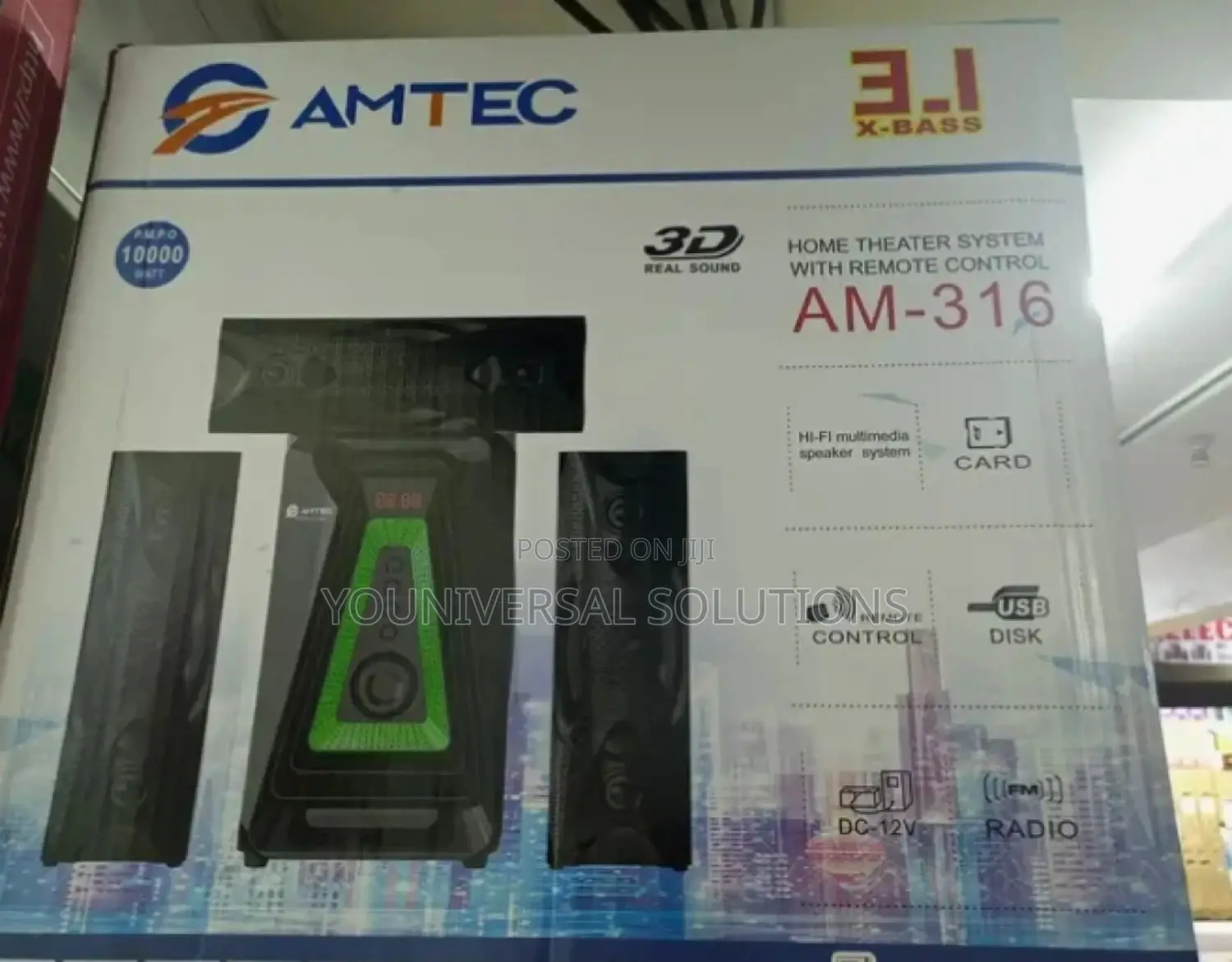 Amtec 316 3.1 CH Multimedia System Fm,Usb,Bt.