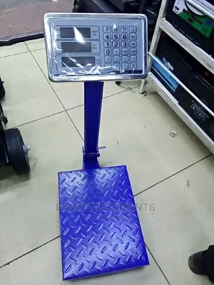 Blue Platform Weighing Scale