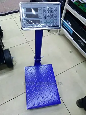 Blue Platform Weighing Scale