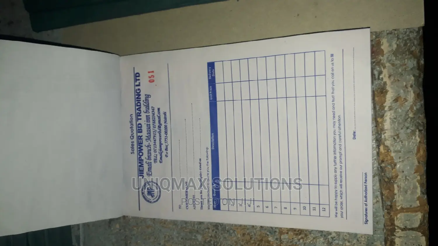 Invoice - Deliverly - Receipt Printing