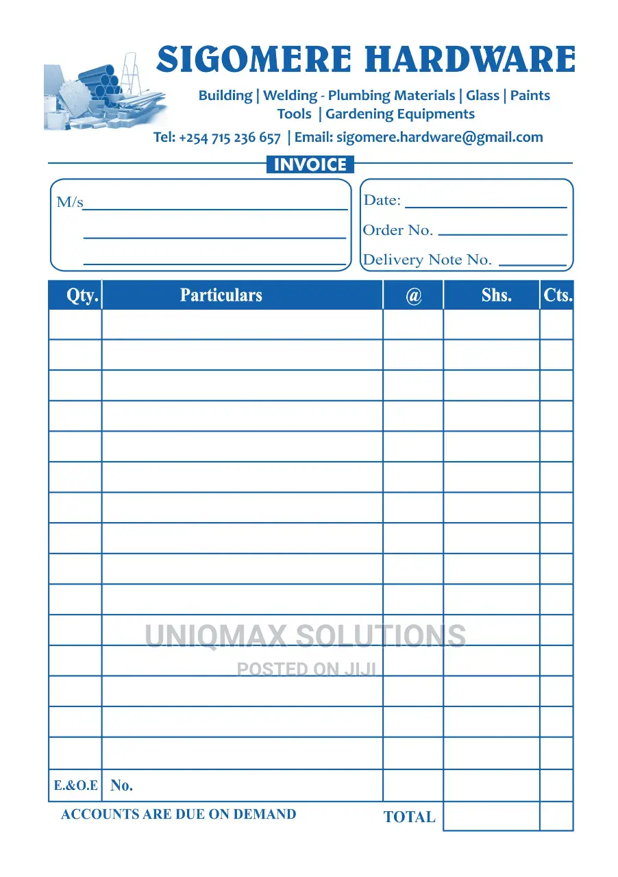 Invoice - Deliverly - Receipt Printing