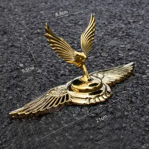 Universal 1pc Golden Wing Eagle Bonnet Stand Hood for Decor