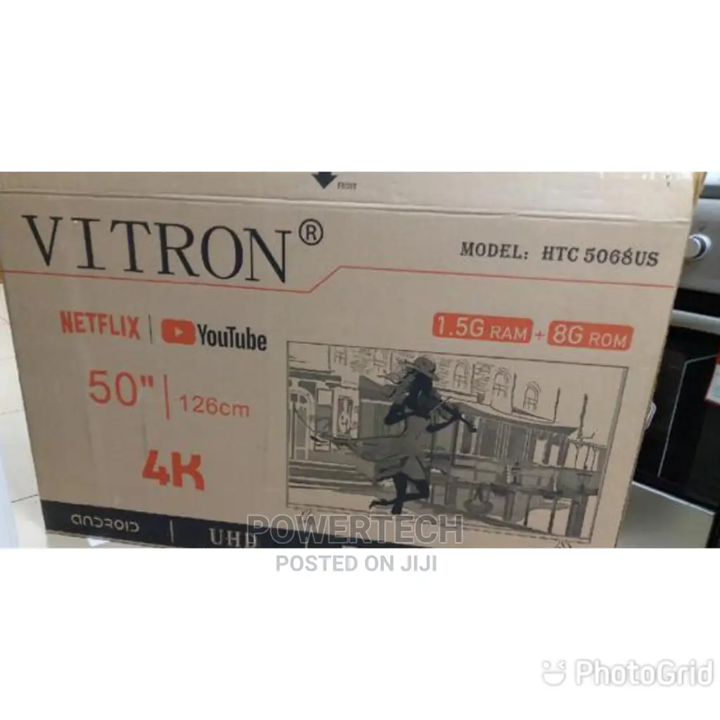 50 Inches Smrt Tv With 4K and Bluetooth