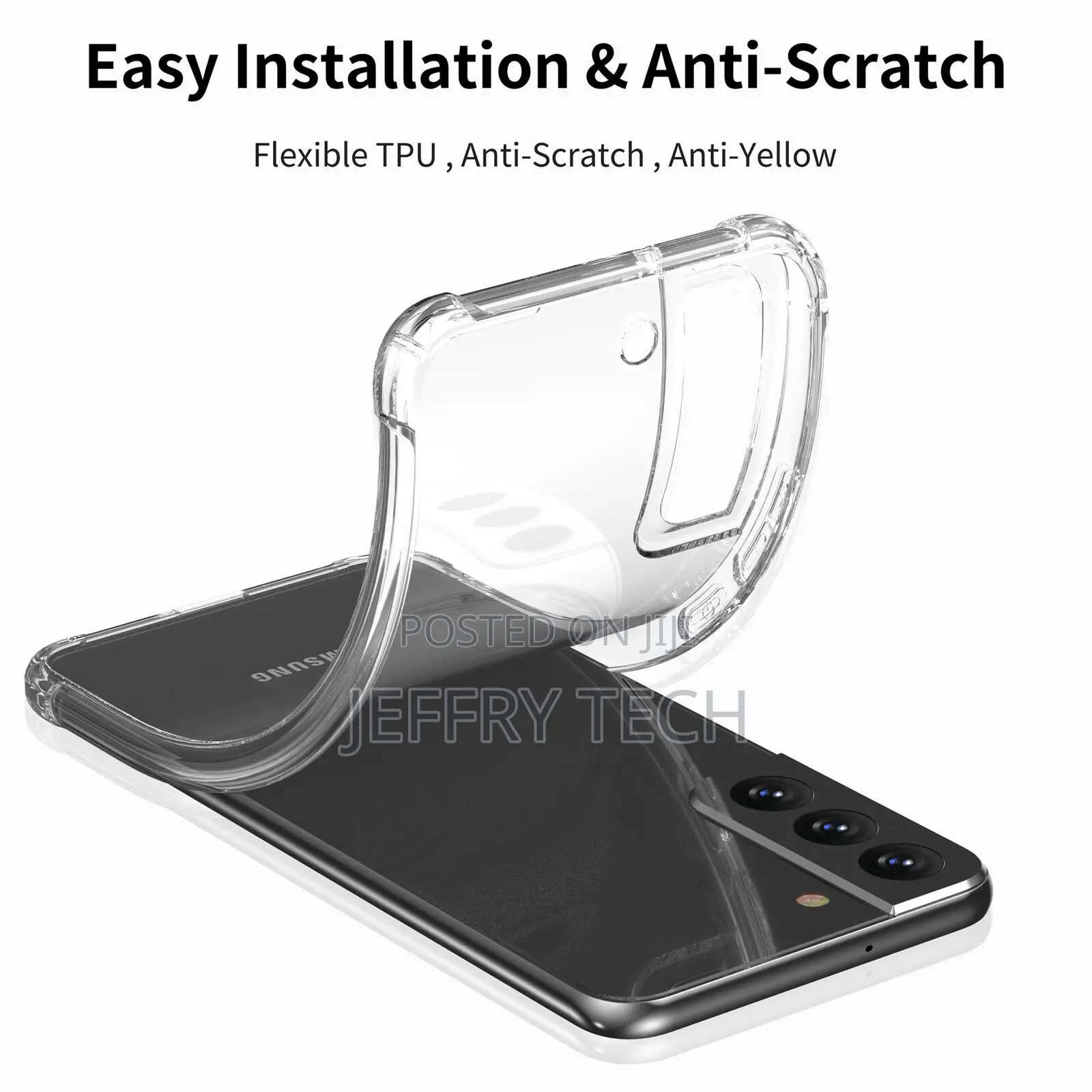 Transparent Phone Case Protector for Samsung S22, S22plus,