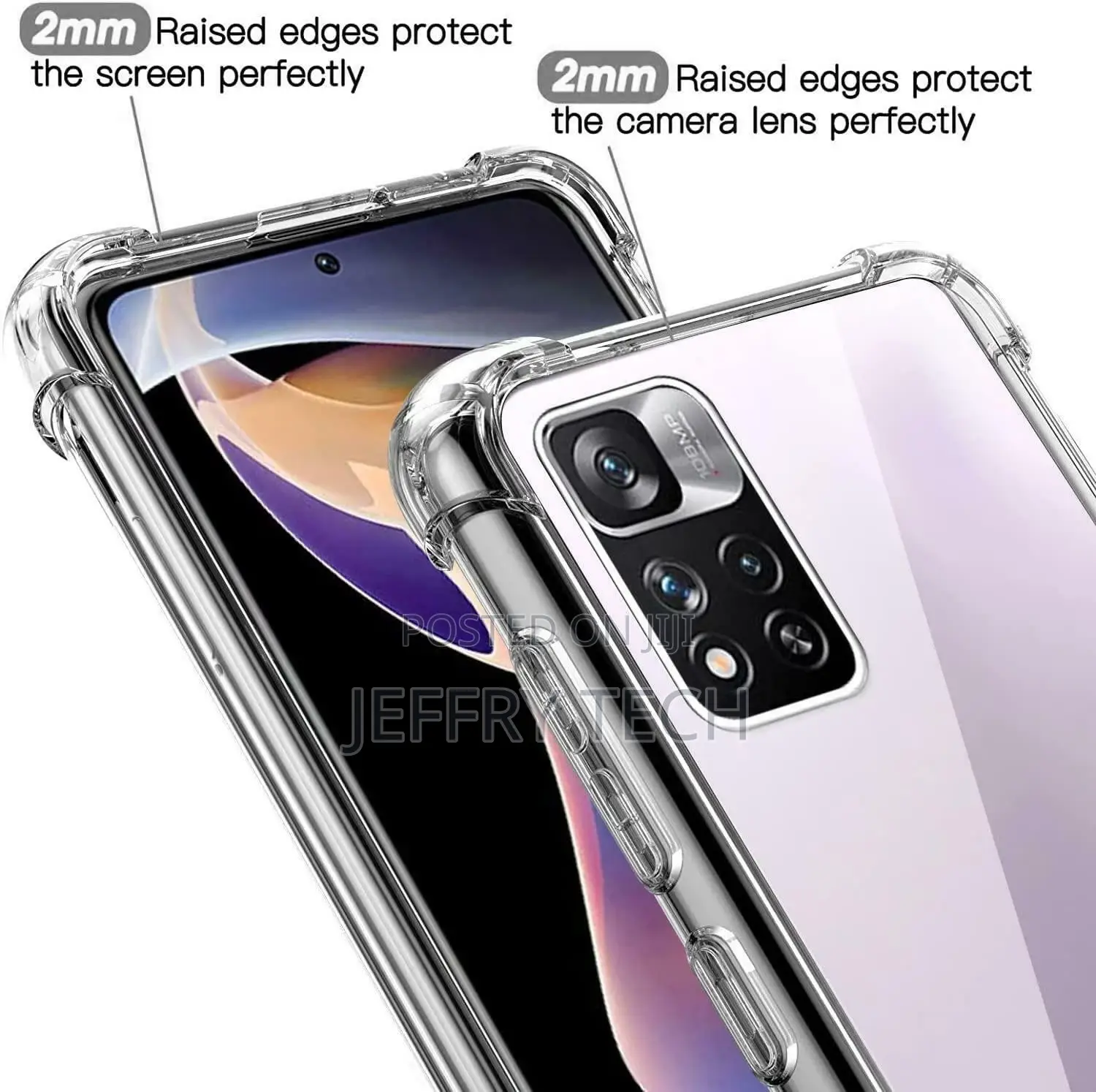 Xiaomi Redmi Note 11 Pro 5G Case, Clear Phone Cover Screen G