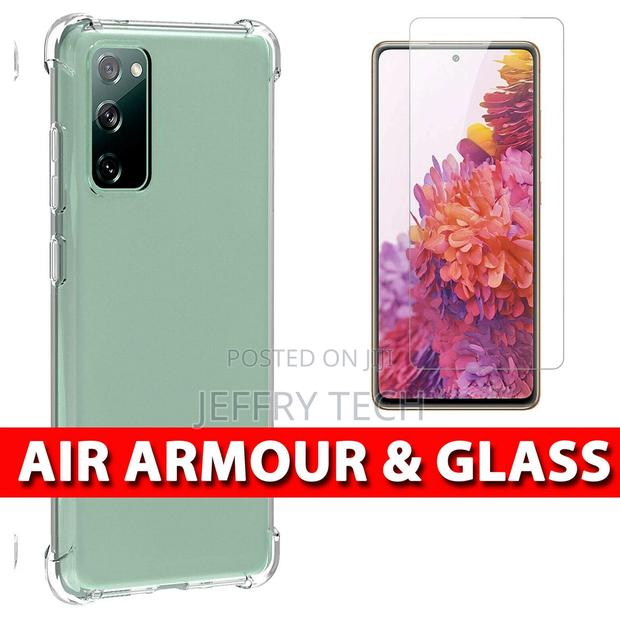 Samsung Galaxy S20 FE Case Clear Gel Cover Tempered Glass