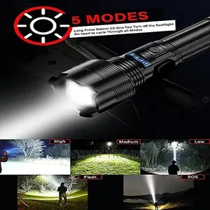 Rechargeable LED Tactical Flashlights High Lumens.