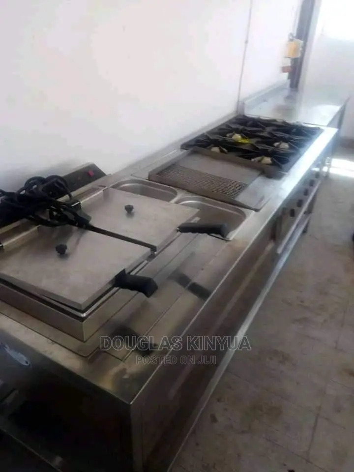 Gas Cooker,Frier,Griddle and Warmer Combined Cooker