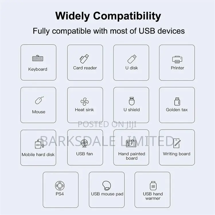 High Speed USB HUB 3.0 4 Ports Extension Adapter