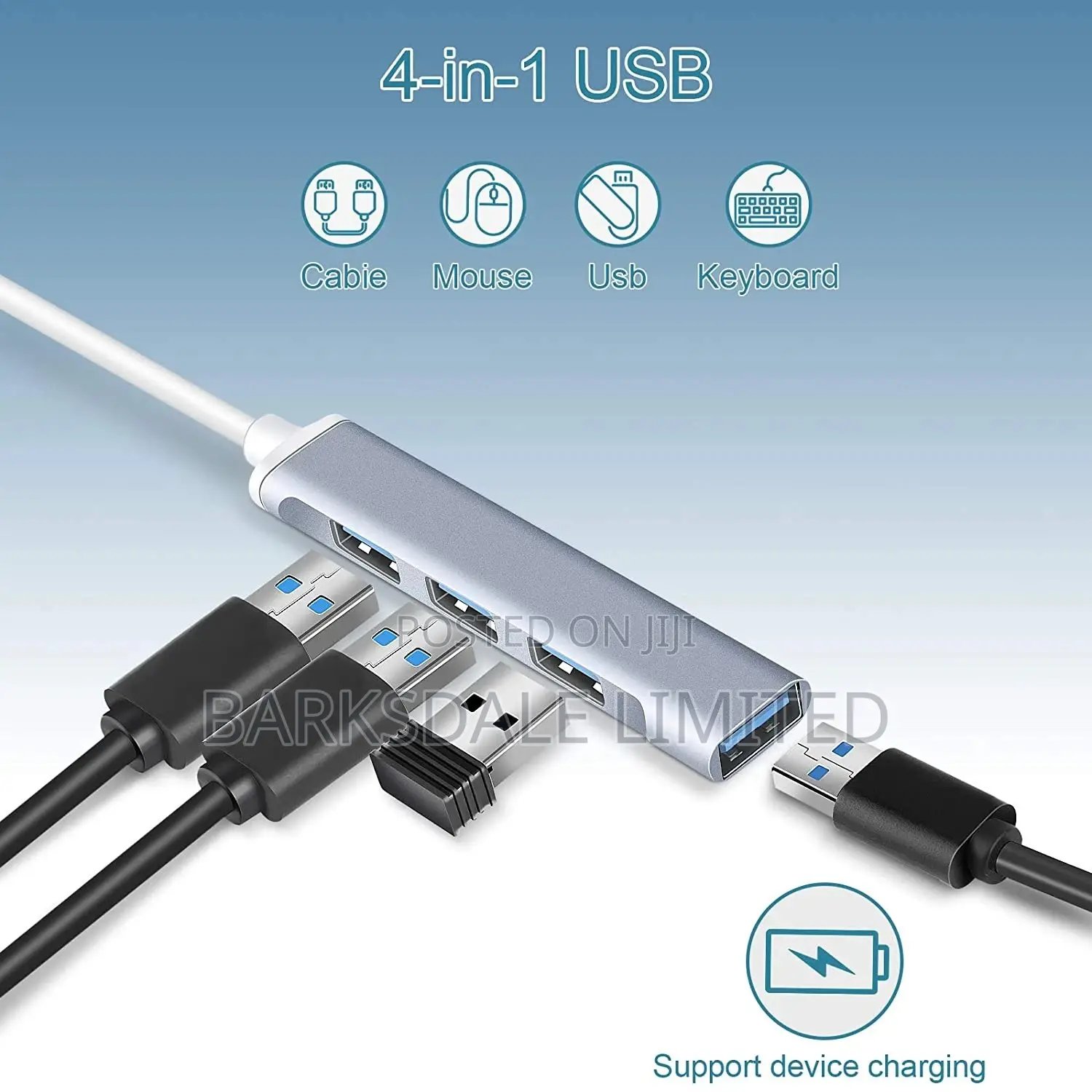 High Speed USB HUB 3.0 4 Ports Extension Adapter