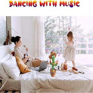 Dancing Cactus Plush Toy,Talking Cactus Baby Toys, Usb. - thumbnail 2