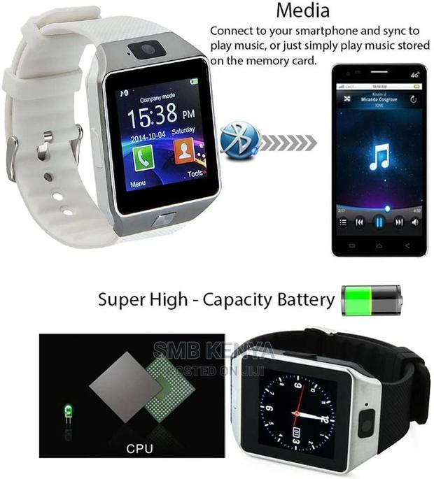 Smart Watch Dz09 With Camera Bluetooth SIM Card - thumbnail 3