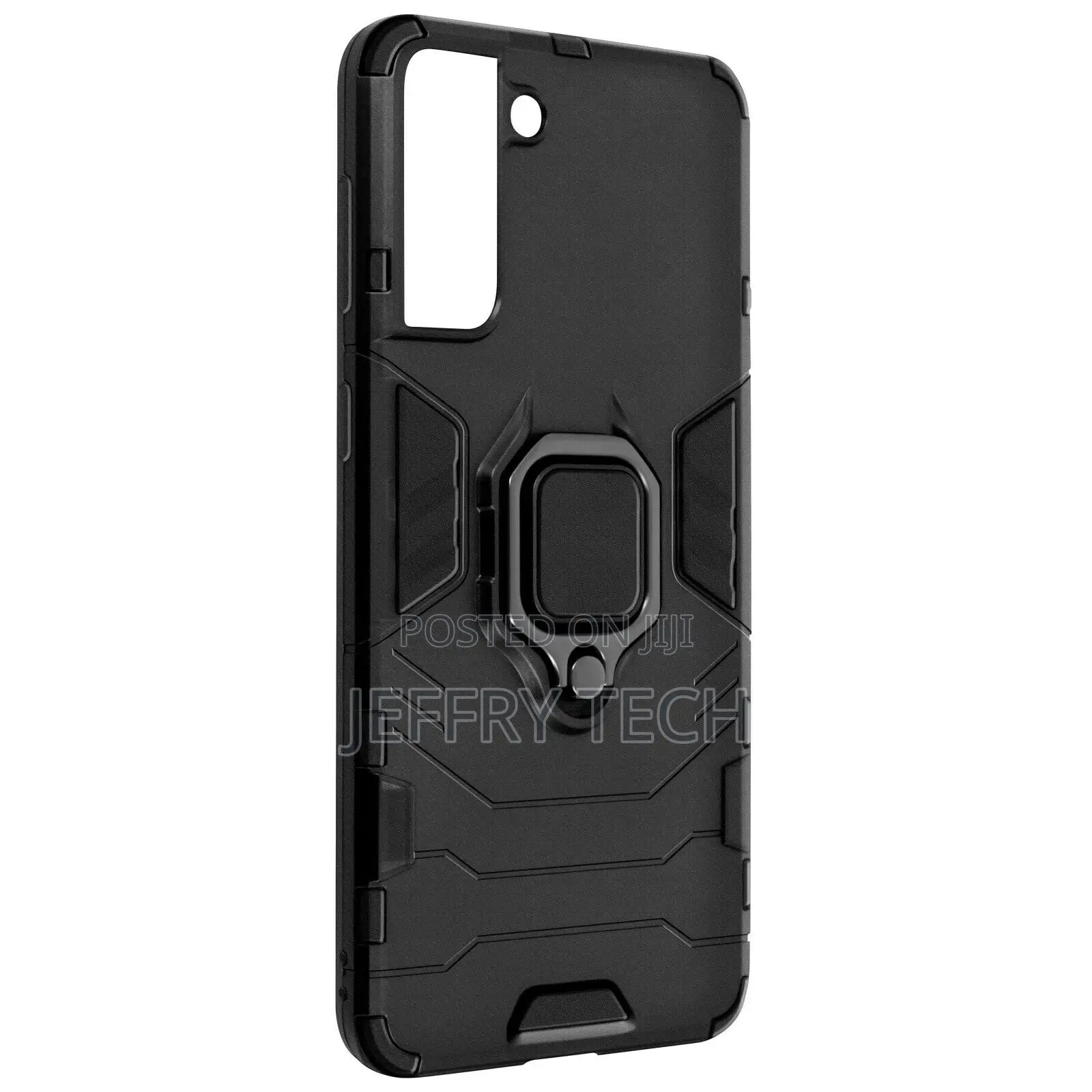 Case for Samsung Galaxy S21 With Ring Holder Video Stand- Bl
