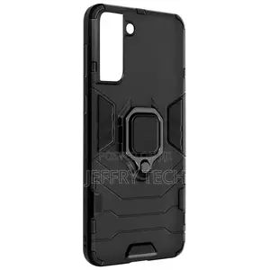Case for Samsung Galaxy S21 With Ring Holder Video Stand- Bl