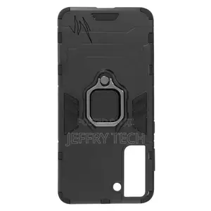Case for Samsung Galaxy S21 With Ring Holder Video Stand- Bl