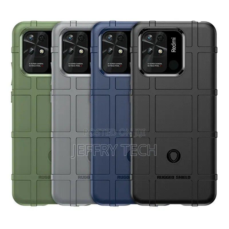 Xiaomi Redmi 10C Armor Shockproof Rubber Slim Matte Flexible