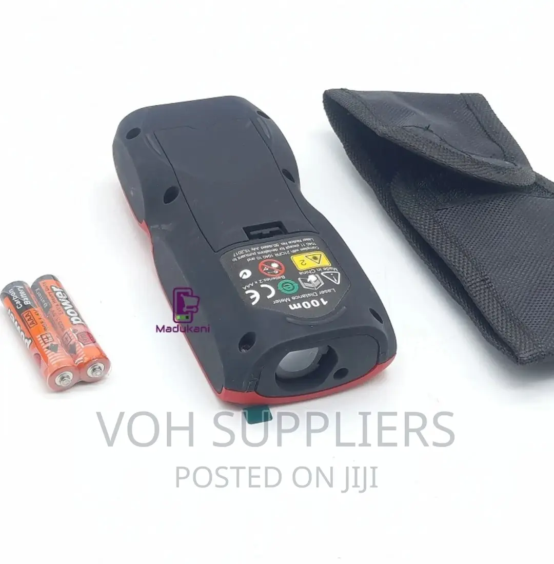 LDM 100-Meter Laser Distance Meter With 2 Bubble Levels