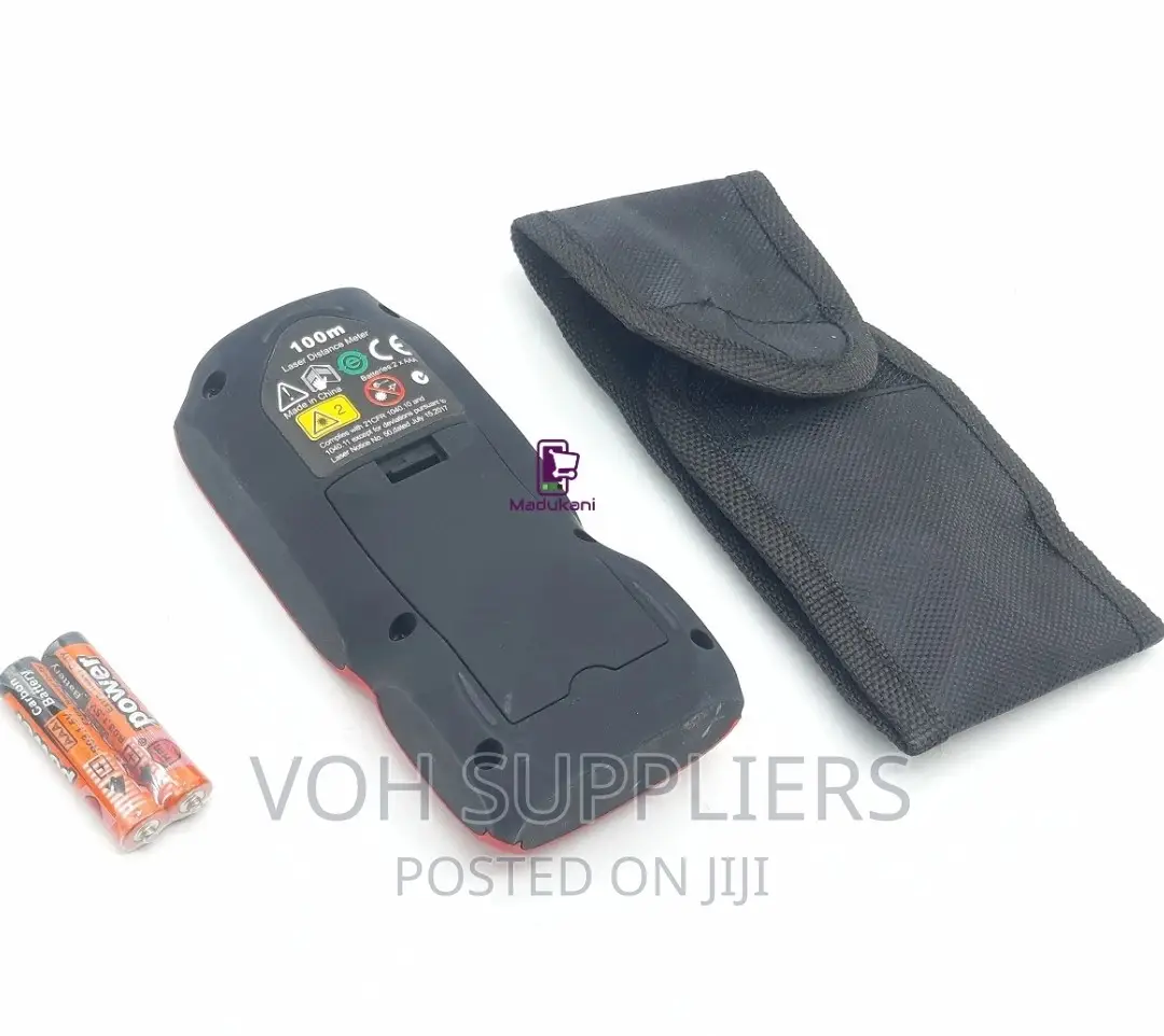 LDM 100-Meter Laser Distance Meter With 2 Bubble Levels