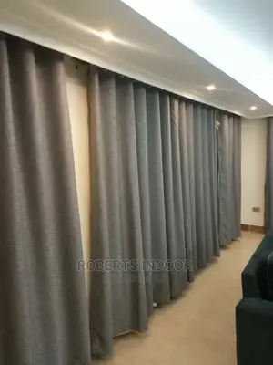 Light Grey Elegant House Curtain