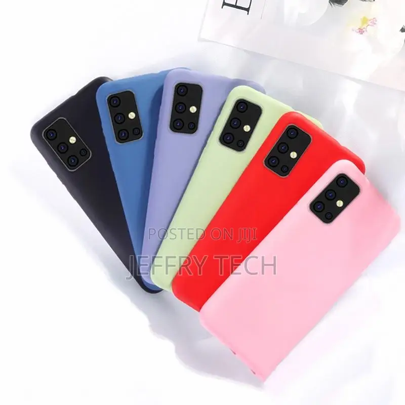 Samsung Galaxy A51 Case Rubber Liquid Silicone Shockproof So