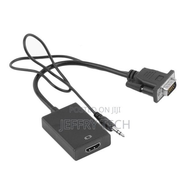 Compatible 1080P Converter VGA Audio to Hdmi-Compatible Cabl