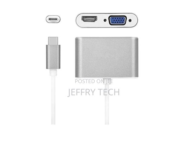 Type-C 2-In-1 Cable Type C to Hdmi Cables Vga 4K * 2K Usb 3. - thumbnail 2