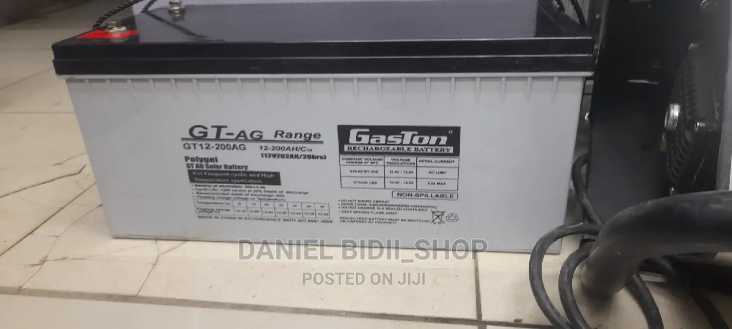 Gaston Gel Deep Cycle Battery Gt 12v-200ah-20hr