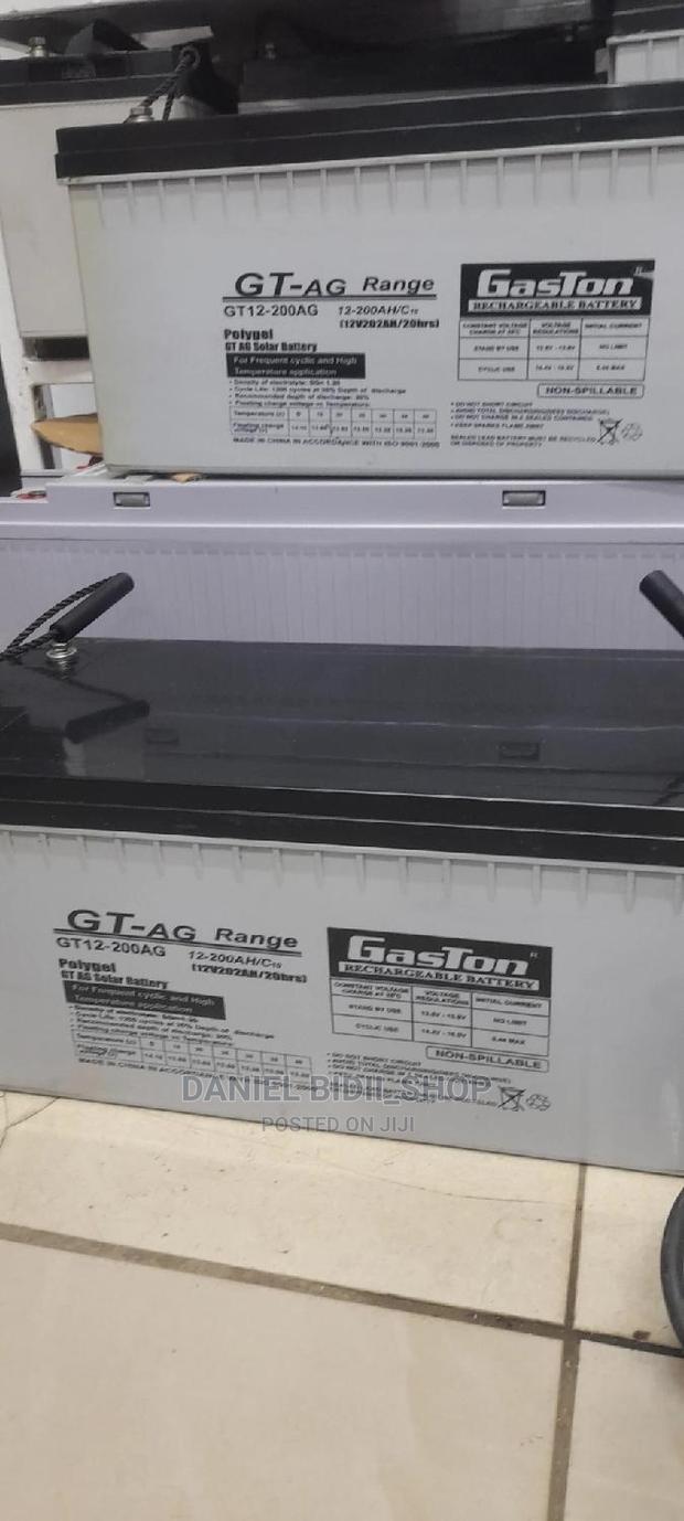 Gaston Gel Deep Cycle Battery Gt 12v-200ah-20hr - thumbnail 2