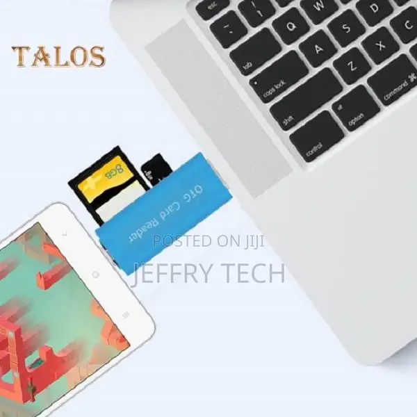 2 in 1 USB 2.0 Phone OTG Dual TF SD Card Reader Adapter For