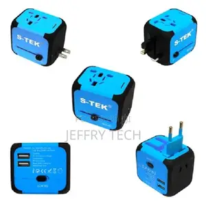 Stek Universal Adaptor With USB Charger Travelling Kit