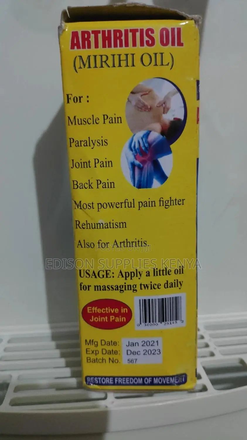 Arthritis Oil Mirihi Oil Madina 4 Joint Pain Relief Massage