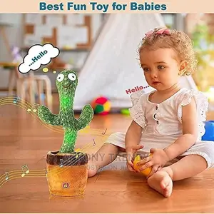 Plays 120 English Songs, With Led Glow, Plush Cactus Toy.