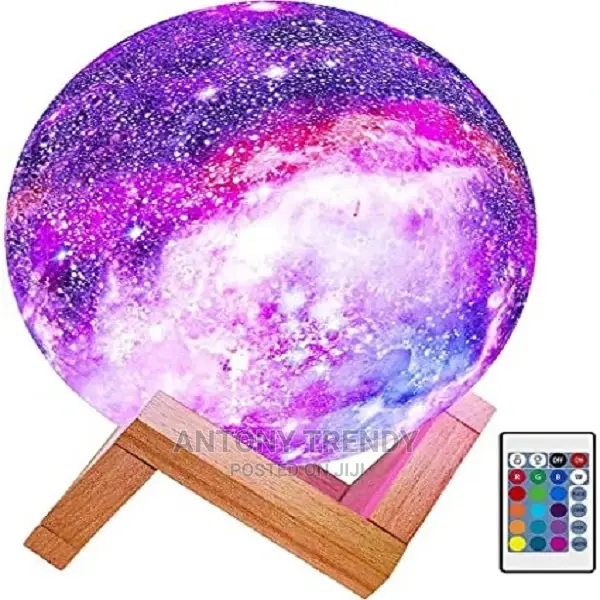 Moon Light With Wood Stand, Remote Touch Control.