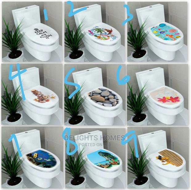 Creative 3D Toilet Seat Decals Removable Waterproof Sticker