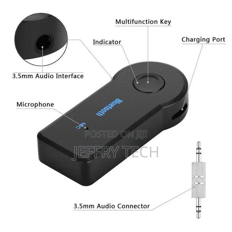 3.5MM Jack AUX Audio MP3 Music Bluetooth Receiver Car Wirele